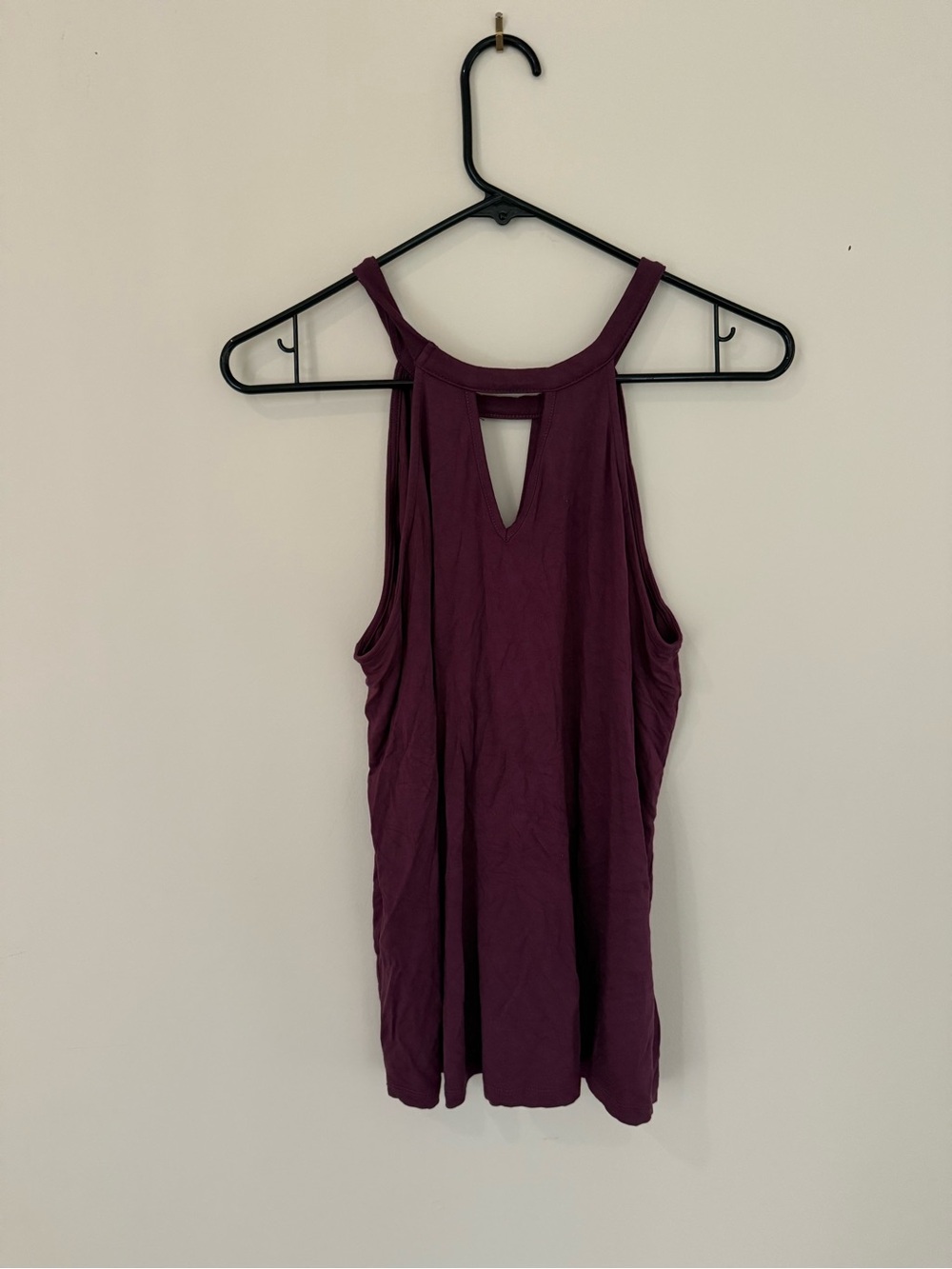 Market & Spruce Plum Keyhole Halter Tank